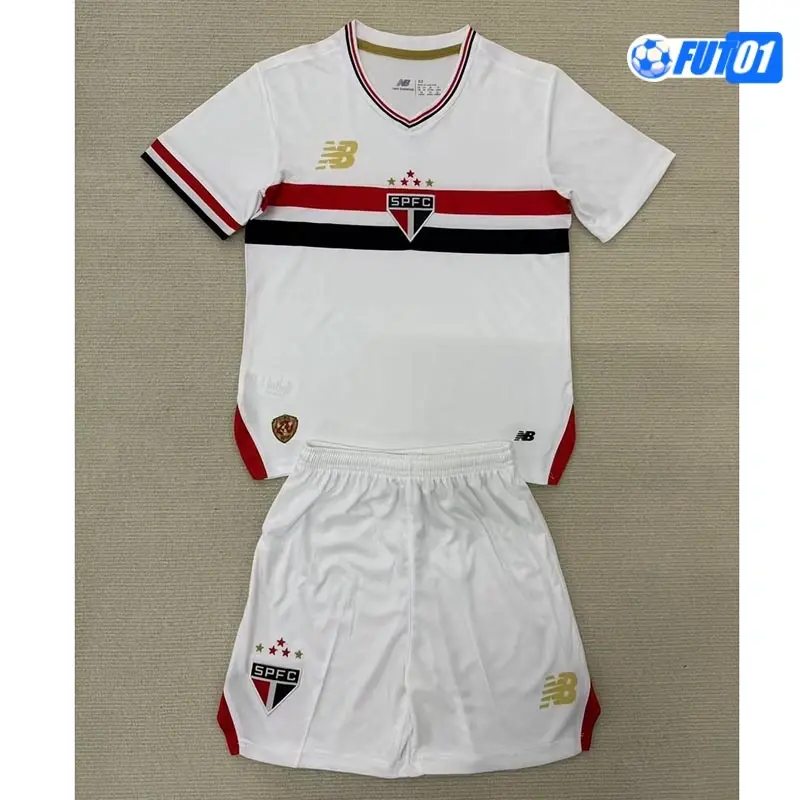 Camiseta Futbol São Paulo Home 2025/26(Camiseta + Pantalón Corto)