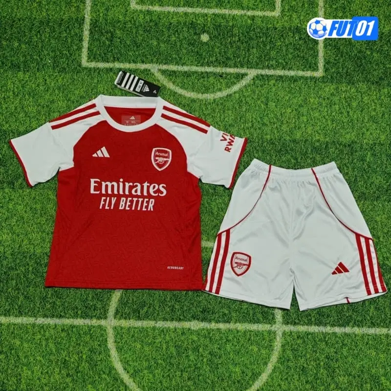 Camiseta Futbol Arsenal Local 2025/26(Camiseta + Pantalón Corto)