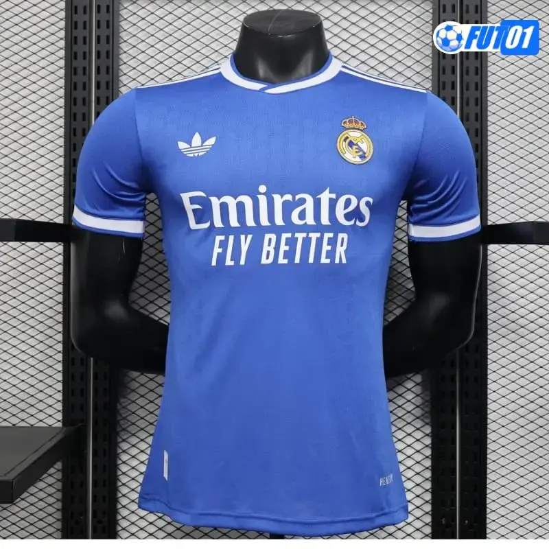 Camiseta Calidad Premium Real Madrid Azul 2025/26 Versión Jugador