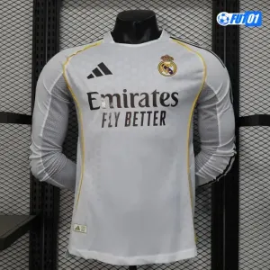 Camiseta Calidad Premium Real Madrid Home Primera Equipación 2025/26 Versión Jugador ML
