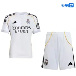 Camiseta Futbol Real Madrid Home 2025/26(Camiseta + Pantalón Corto)