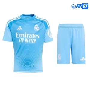 Camiseta Replica de Portero Real Madrid Azul 2025/26 Equipación