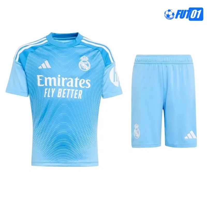 Camiseta Replica de Portero Real Madrid Azul 2025/26 Equipación