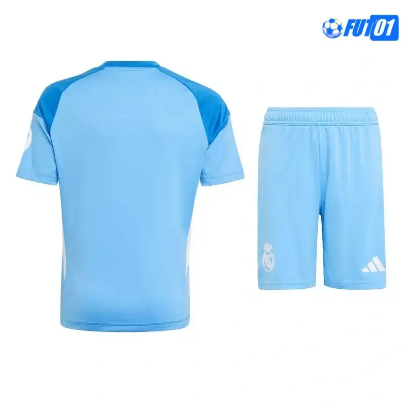 Camiseta Replica de Portero Real Madrid Azul 2025/26 Equipación
