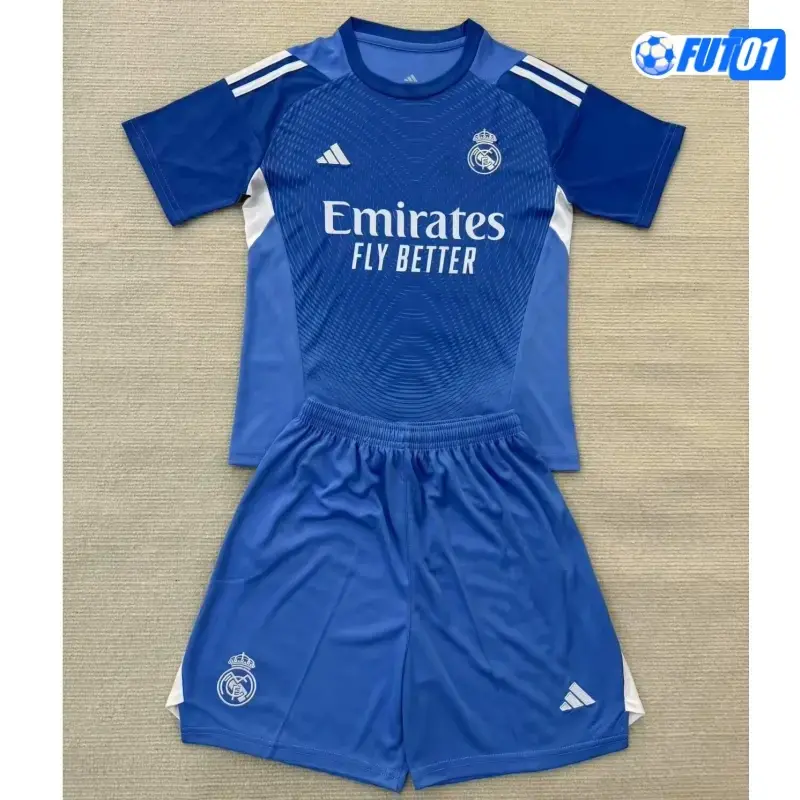 Camiseta Replica de Portero Real Madrid Azul 2025/26 Equipación