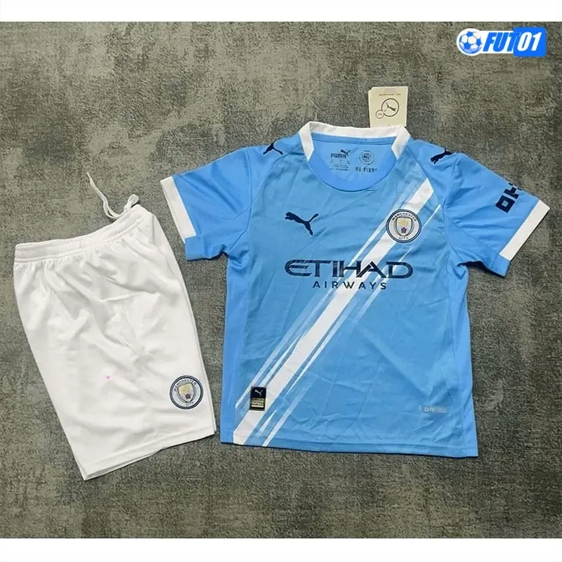 Camiseta Calidad AAA Manchester City Home 2025/26 Niño