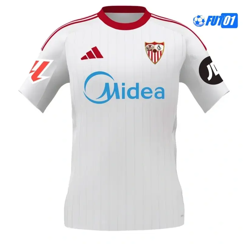 Camiseta Calidad AAA Sevilla Home Primera Equipación 2025/26 con Parche La Liga