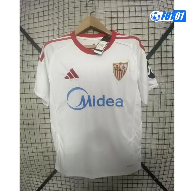 Camiseta Calidad AAA Sevilla Home Primera Equipación 2025/26 con Parche La Liga