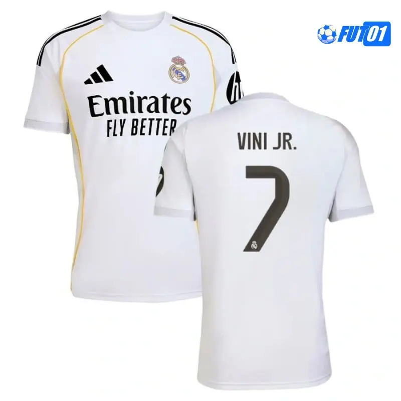 Camiseta Calidad AAA VINI JR. 7 Real Madrid Primera Equipación 2025/26