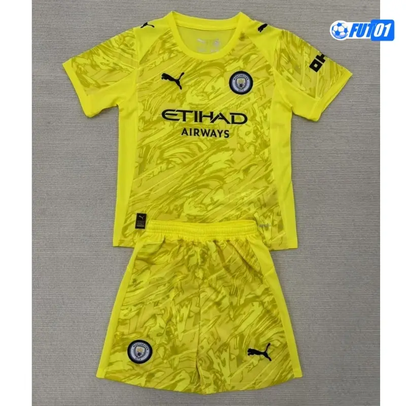 Camiseta Calidad Premium de Portero Manchester City 2025/26 Amarillo