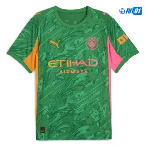 Camiseta Futbol de Portero Manchester City 2025/26 Verde