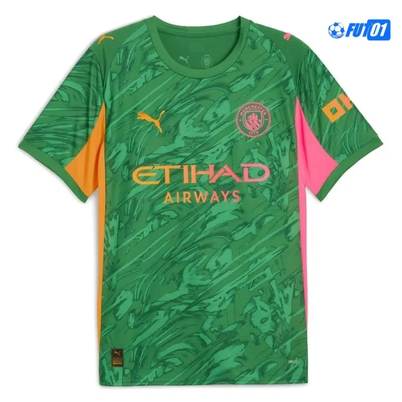 Camiseta Futbol de Portero Manchester City 2025/26 Verde