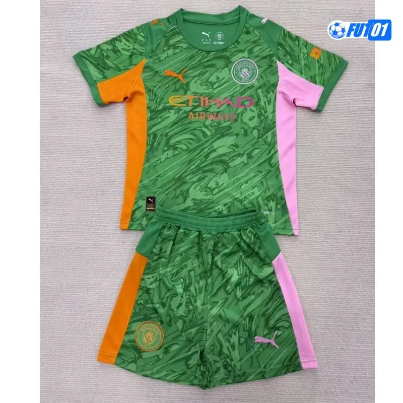 Camiseta Futbol de Portero Manchester City 2025/26 Verde