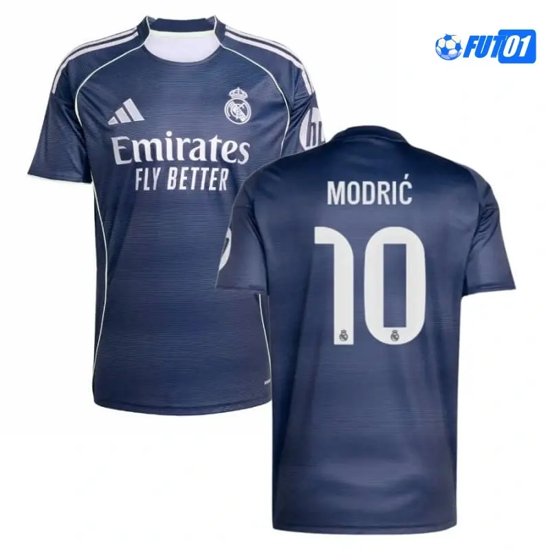 Camiseta Replica MODRIĆ 10 Real Madrid Away Segunda Equipación 2025/26