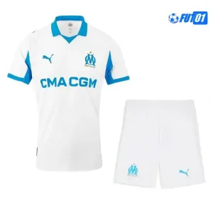 Camiseta Replica Olympique Marsella Primera Equipación 2025/26(Camiseta + Pantalón Corto)