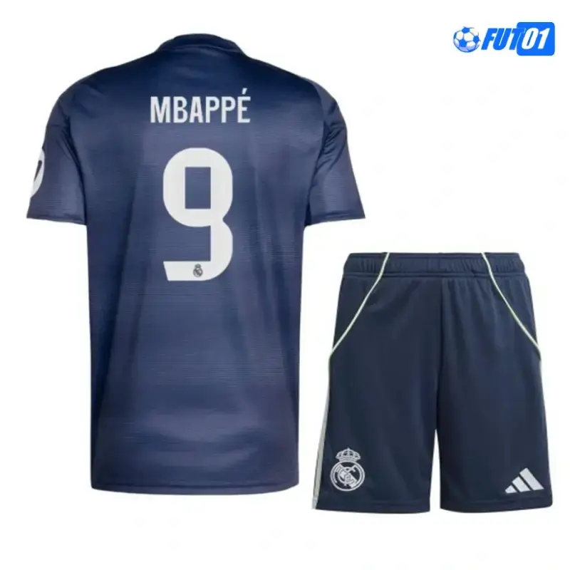 Camiseta Calidad AAA MBAPPÉ 9 Real Madrid Away 2025/26 Equipación