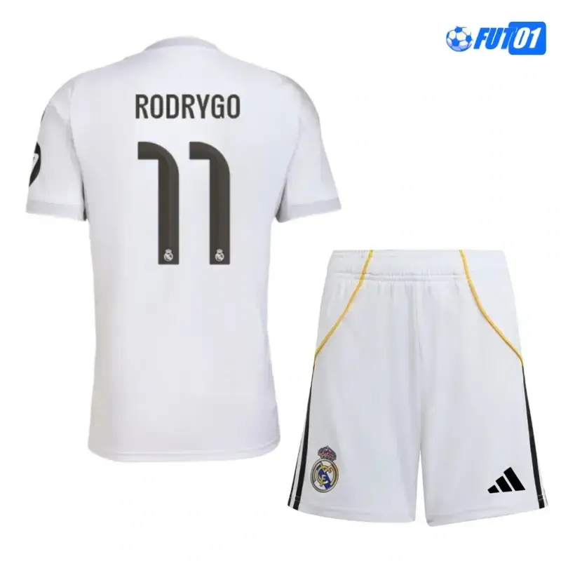Camiseta Calidad AAA RODRYGO 11 Real Madrid Home 2025/26 Niño