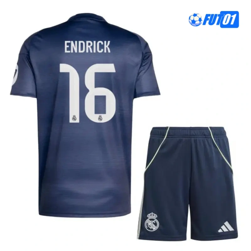 Camiseta Calidad THAI ENDRICK 16 Real Madrid Visitante 2025/26 Niño
