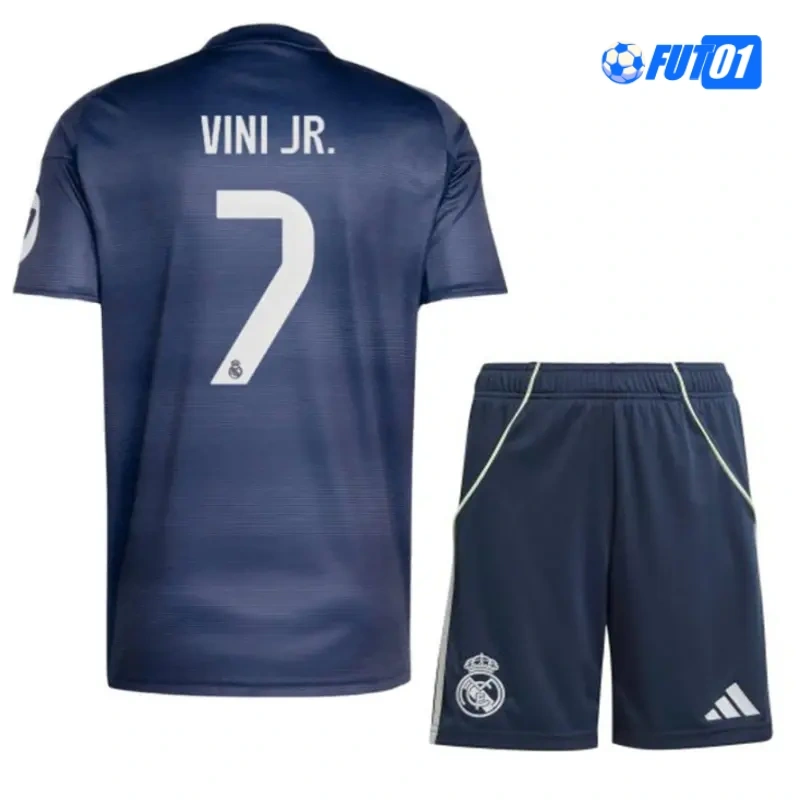 Camiseta Replica VINI JR. 7 Real Madrid Away Segunda Equipación 2025/26 Equipación