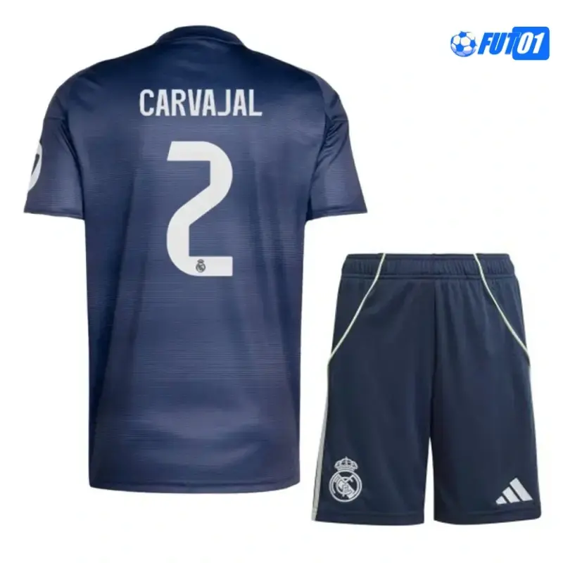 Camiseta Calidad AAA CARVAJAL 2 Real Madrid Visitante Segunda Equipación 2025/26 Niño