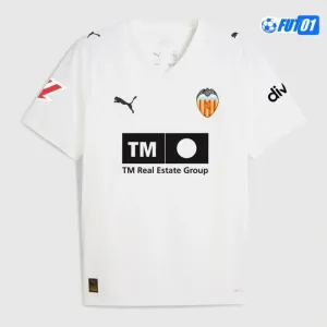 Camiseta Calidad Premium Valencia Primera Equipación 2025/26 con Parche La Liga