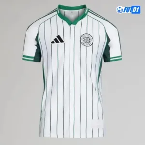 Camiseta Calidad Premium Celtic 2025/26 Baseball Shirt Blanco