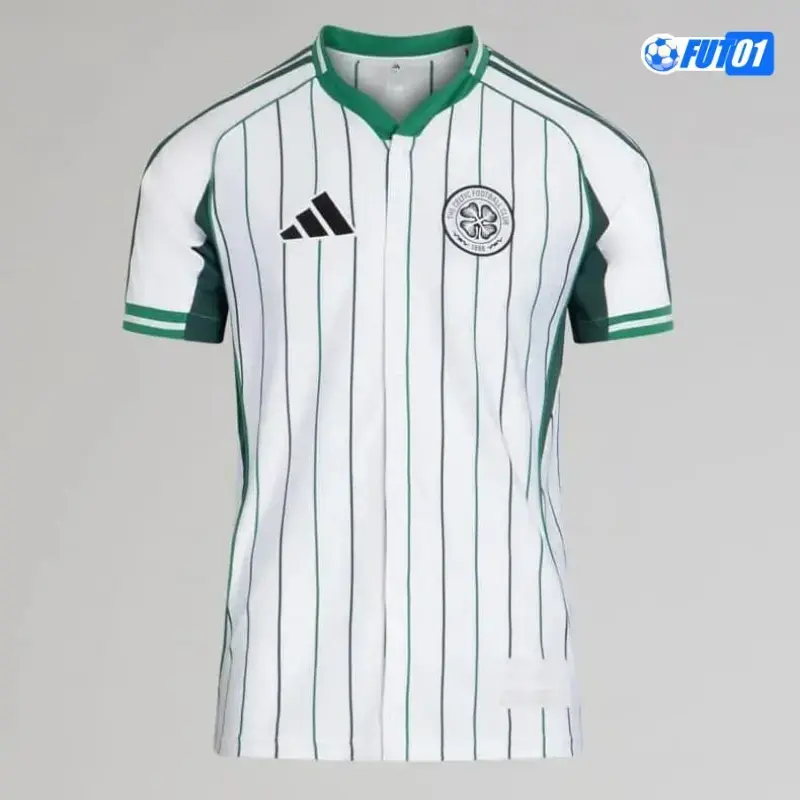 Camiseta Calidad Premium Celtic 2025/26 Baseball Shirt Blanco