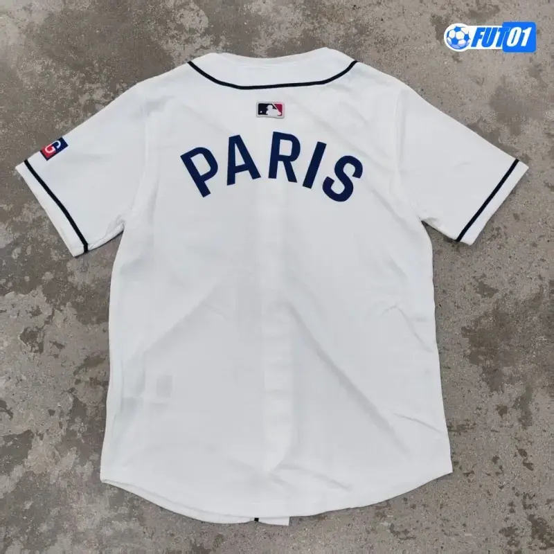 Camiseta Calidad THAI PSG 2025/26 Baseball Shirt Blanco