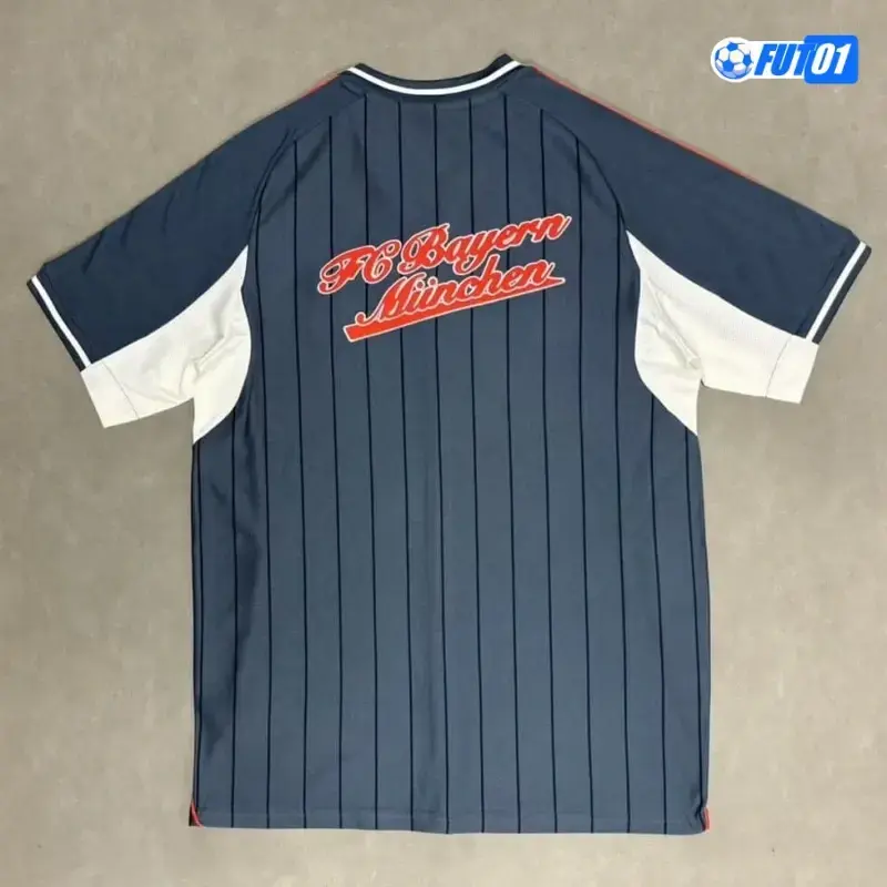 Camiseta Replica Bayern Múnich 2025/26 Baseball Shirt Gris