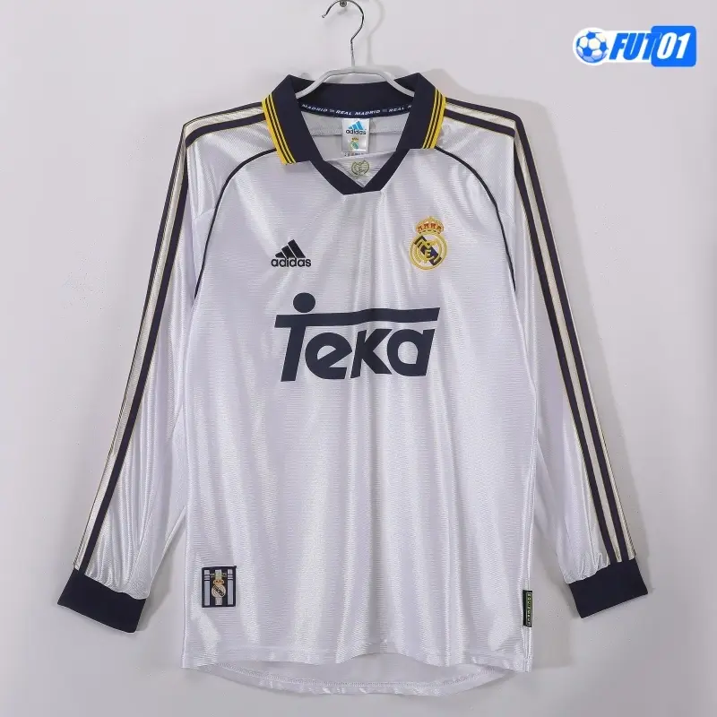 Camiseta Calidad THAI Real Madrid Local Primera Equipación 1998/00 Clasico ML