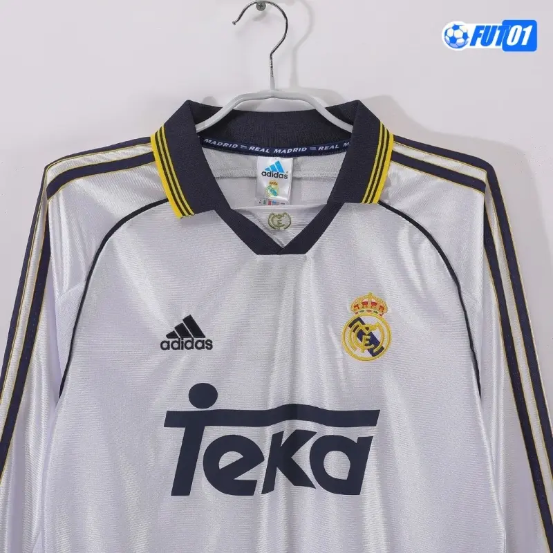 Camiseta Calidad THAI Real Madrid Local Primera Equipación 1998/00 Clasico ML