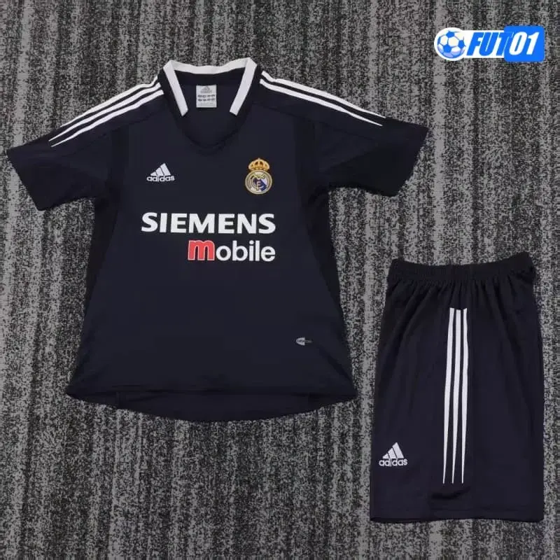 Camiseta Calidad Premium Real Madrid Visitante 2004/05 Vintage Niño