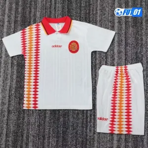 Camiseta Calidad AAA España Visitante Segunda Equipación 1994 Antigua Niño