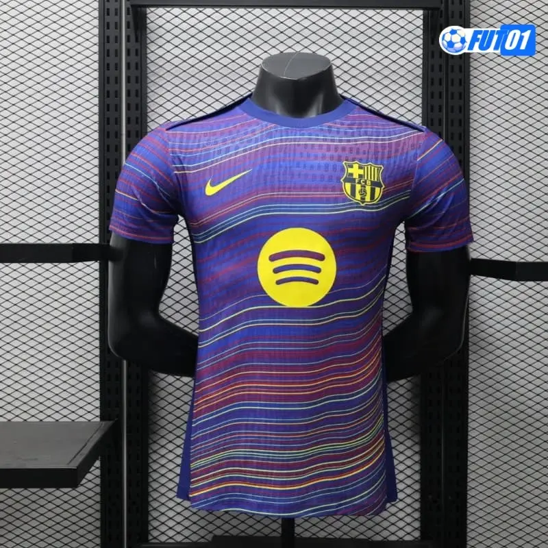 Camiseta Calidad THAI Barcelona 2025/26 Pre-Match Multicolor Versión Jugador