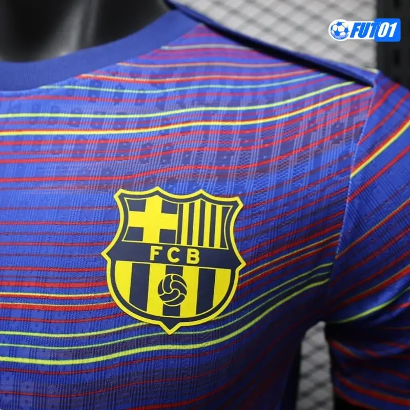 Camiseta Calidad THAI Barcelona 2025/26 Pre-Match Multicolor Versión Jugador