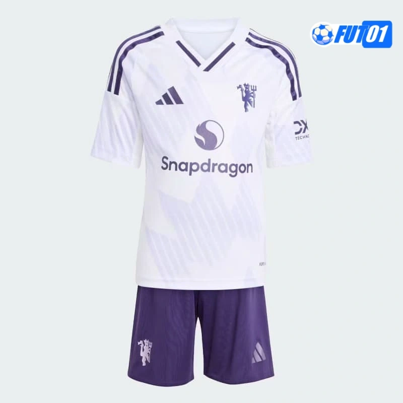 Camiseta Calidad Premium Manchester United Segunda Equipación 2025/26(Camiseta + Pantalón Corto)