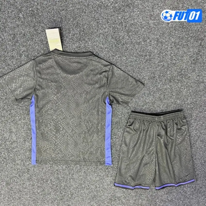 Camiseta Barata Barcelona x Kobe Bryant Pre-Match 2025/2026 Negro/Morado Niño