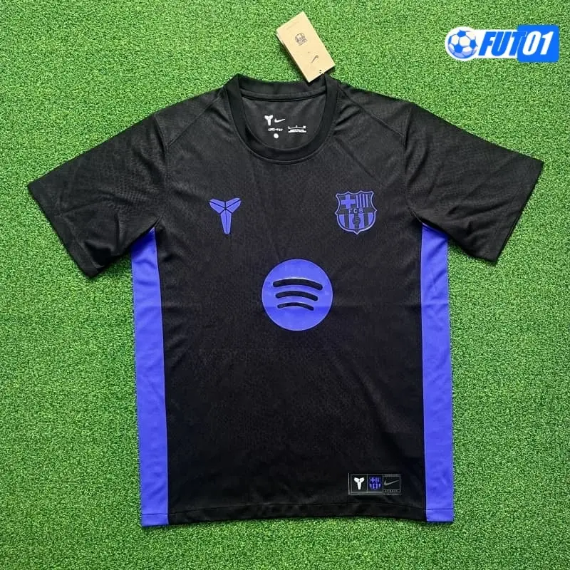 Camiseta Replica Barcelona x Kobe Bryant Pre-Match 2025/2026 Negro/Morado
