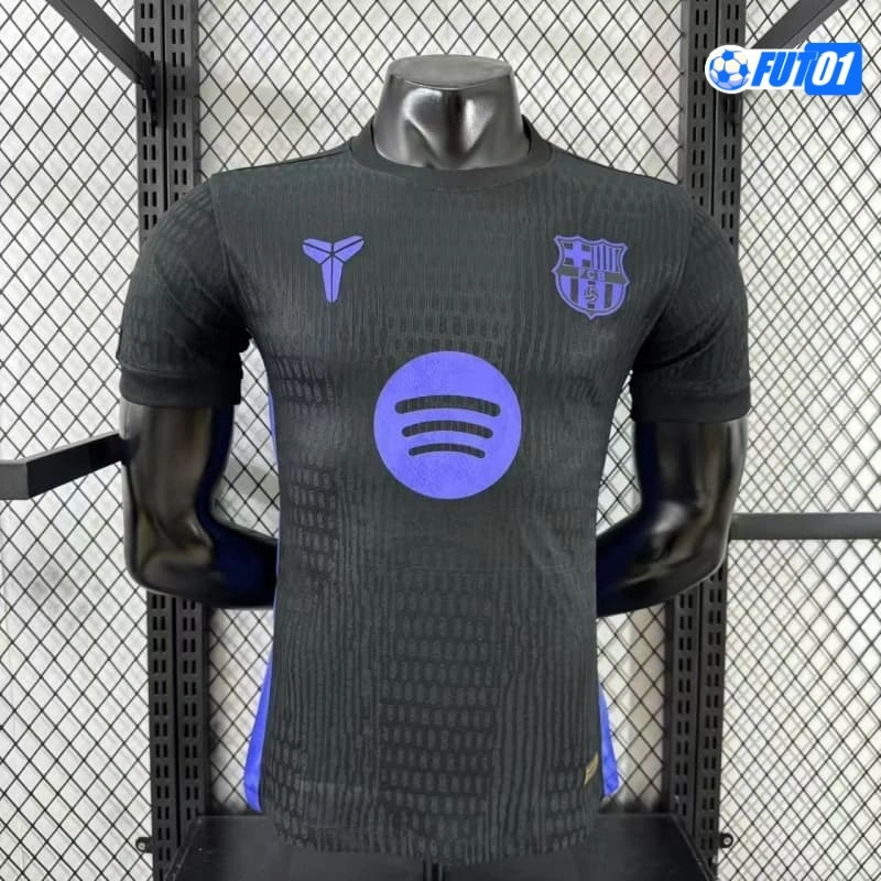 Camiseta Barata Barcelona x Kobe Bryant Pre-Match 2025/2026 Negro/Morado Versión Jugador