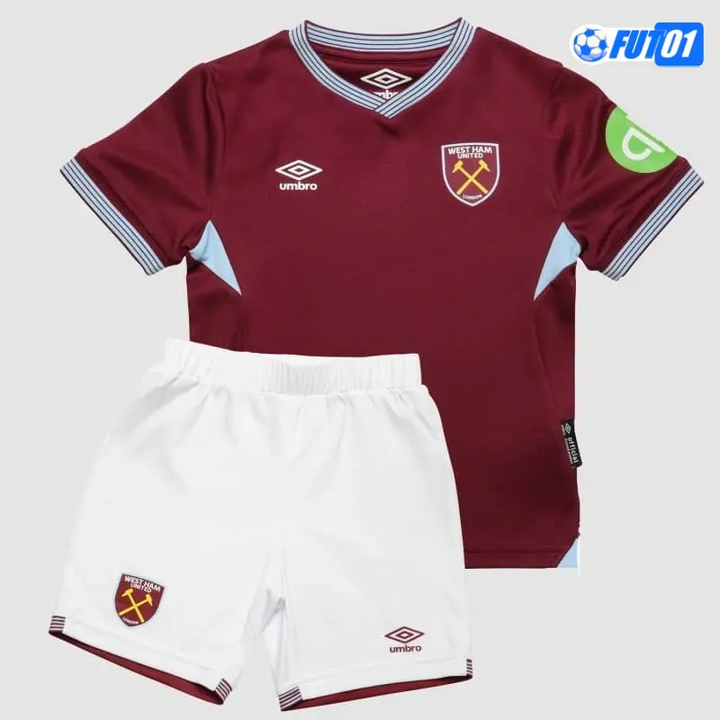 Camiseta Calidad AAA West Ham United Home Primera Equipación 2025/26 Niño