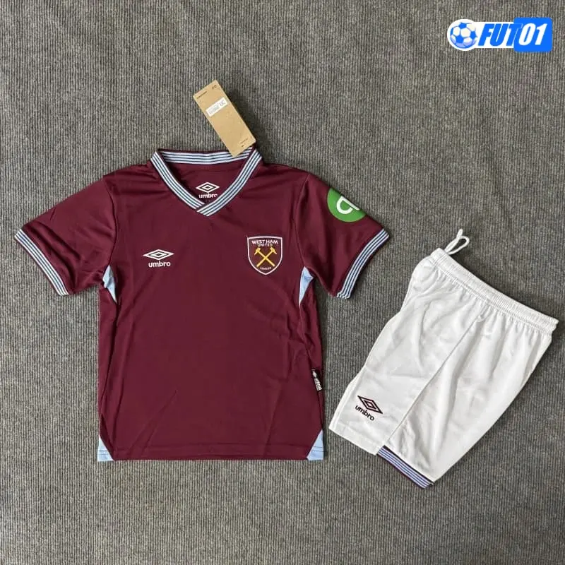 Camiseta Calidad AAA West Ham United Home Primera Equipación 2025/26 Niño