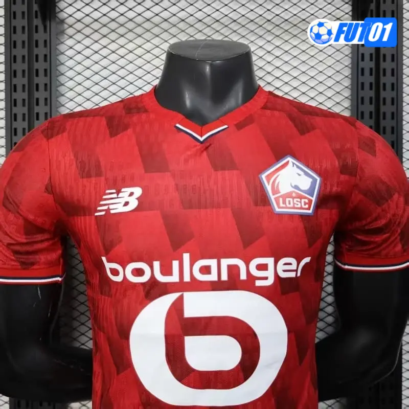 Camiseta Barata Lille OSC Local Primera Equipación 2025/26 Versión Jugador