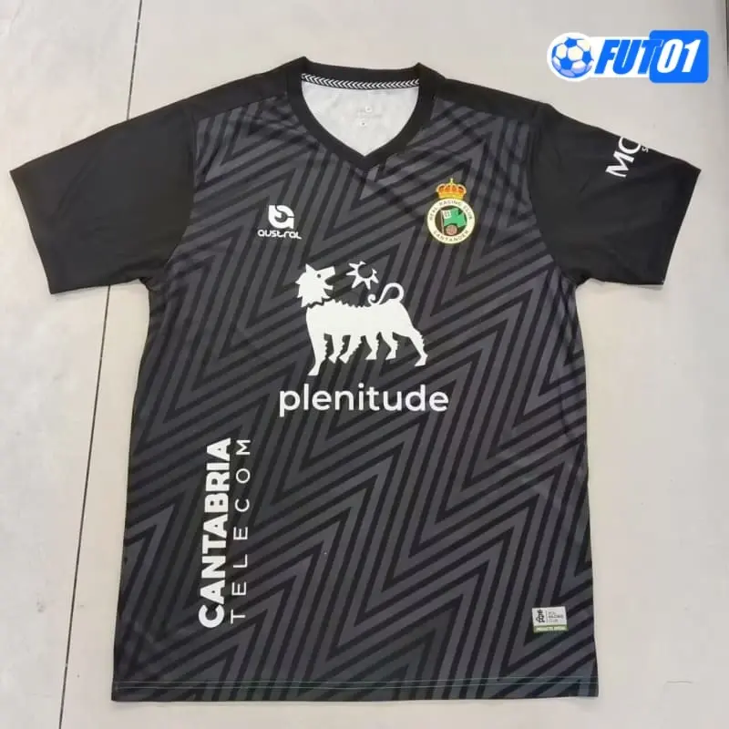 Camiseta Replica de Portero Racing de Santander 2024/25 Negro