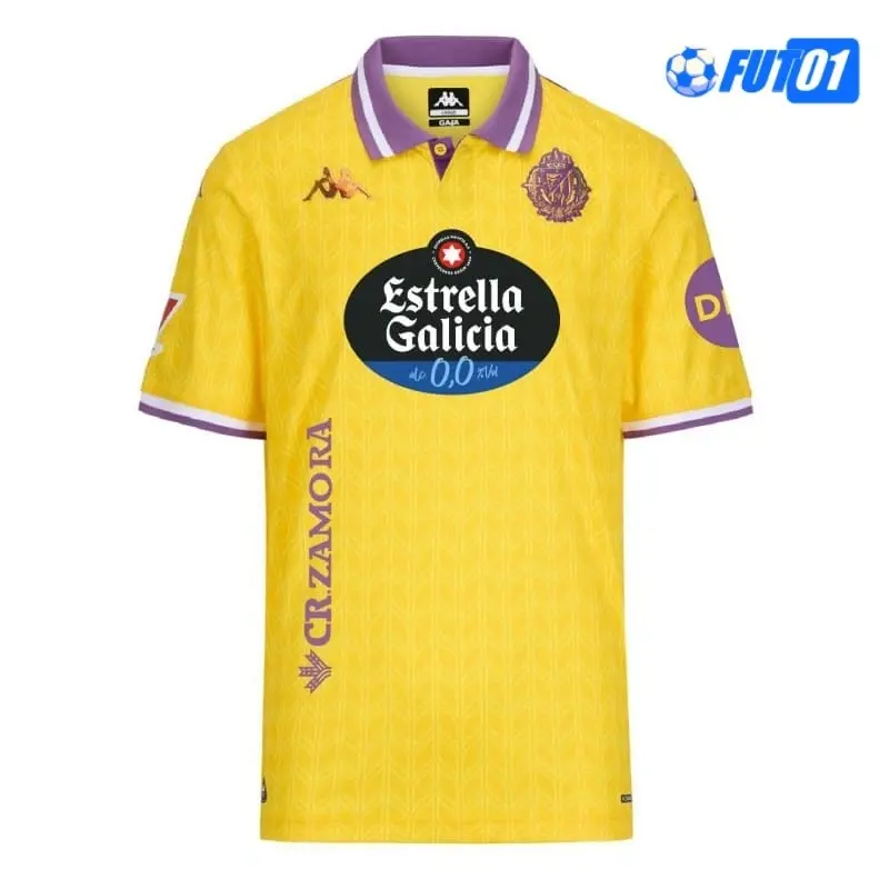 Camiseta Calidad Premium Real Valladolid Alternativo 2025/26 con Parche La Liga