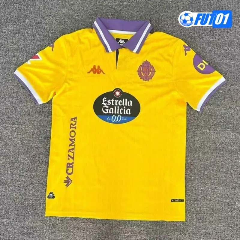 Camiseta Calidad Premium Real Valladolid Alternativo 2025/26 con Parche La Liga