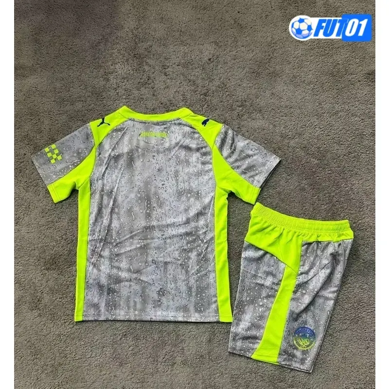 Camiseta Barata Manchester City Third 2025/2026 Niño