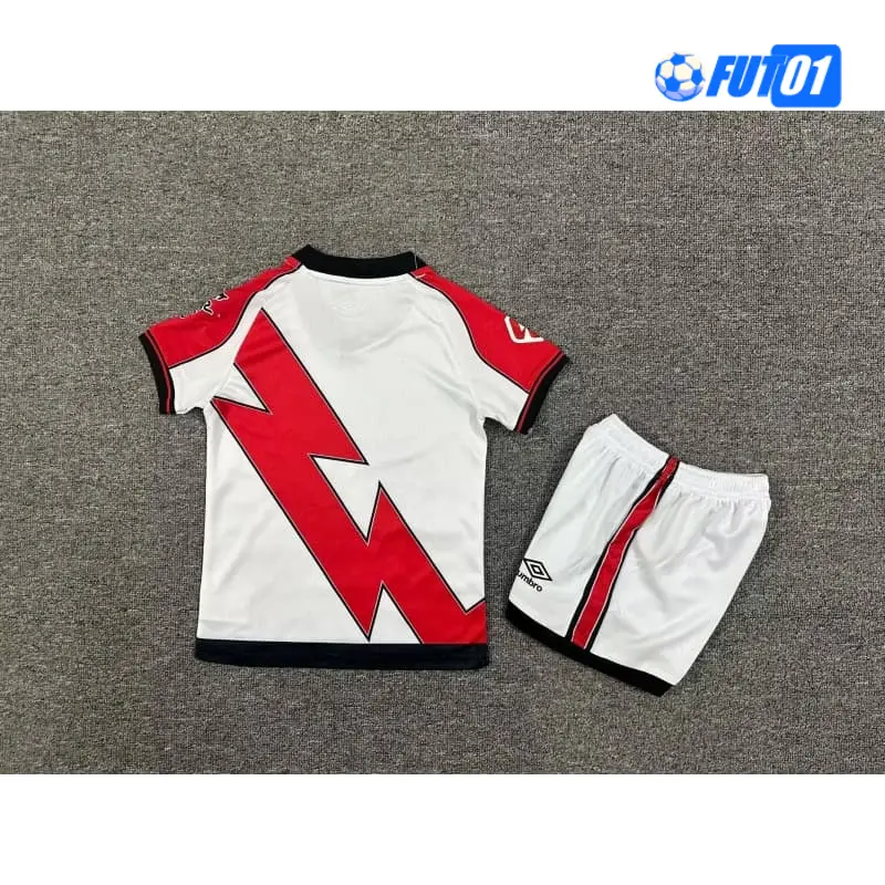 Camiseta Replica Rayo Vallecano Local 2025/2026 Niño con Parche La Liga
