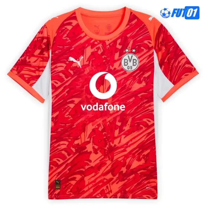 Camiseta Barata de Portero Borussia Dortmund 2025/2026 Naranja