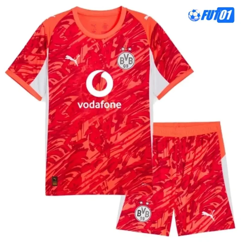 Camiseta Calidad THAI de Portero Borussia Dortmund 2025/2026 Niño Naranja