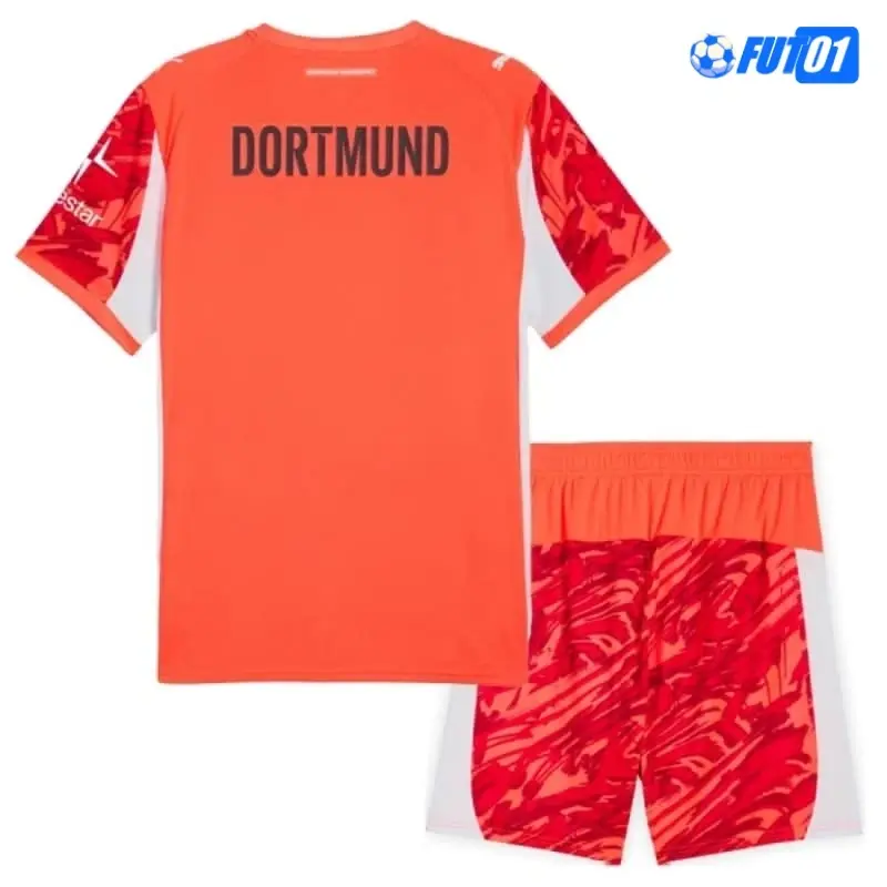 Camiseta Calidad THAI de Portero Borussia Dortmund 2025/2026 Niño Naranja